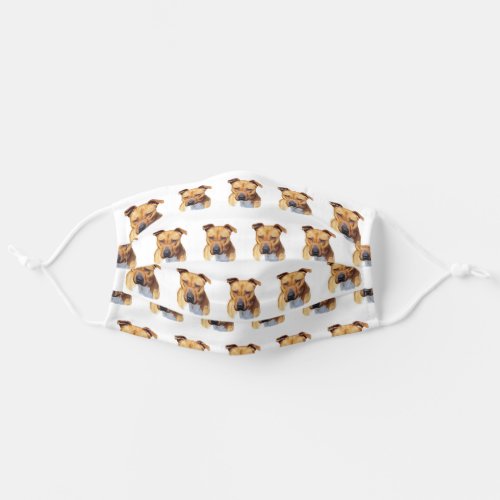 Pitbull dog face mask cover