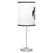 Pitbull dog face table lamp (Left)