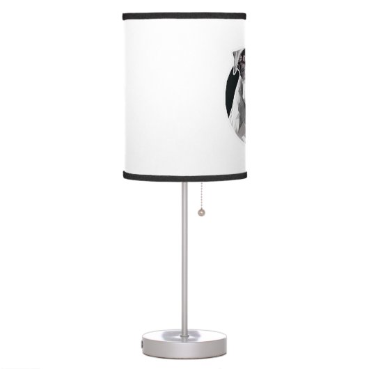 Pitbull dog face table lamp (Left)