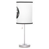 Pitbull dog face table lamp (Right)