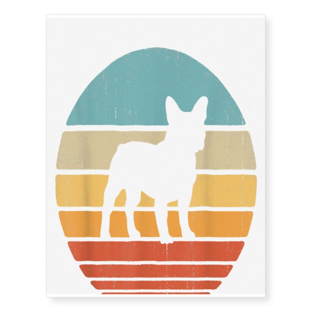 Pitbull Dog Gift Temporary Tattoos (Front)