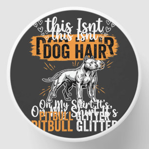 Pitbull Dog Hair Glitter Funny Dog Mini Candle Favors