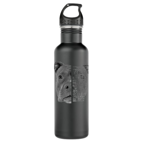 Pitbull Dog He Is Your Friend Your Partner Your Do Stainless Steel Water Bottle
