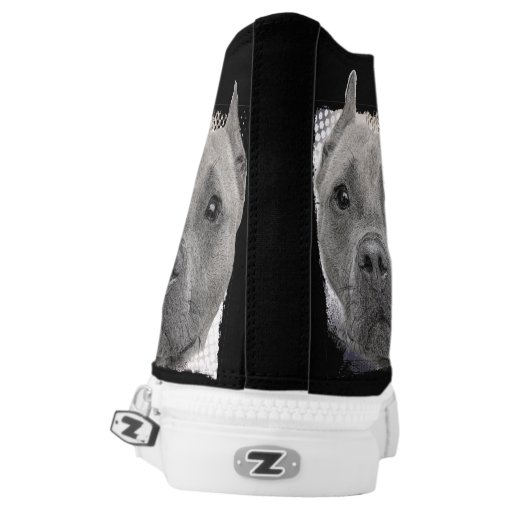 Pitbull Dog high top tennis shoes Zazzle