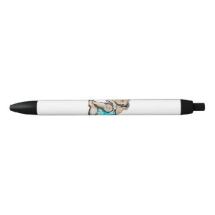 Pitbull Dog I Love Dad Tattoo Funny Family Pen
