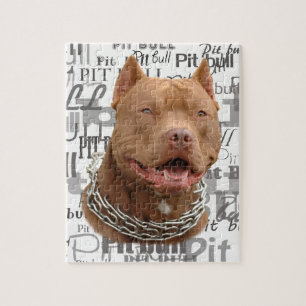 Pitbull dog jigsaw puzzle