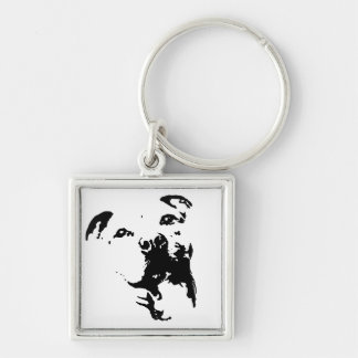 Pitbull Dog Keychain