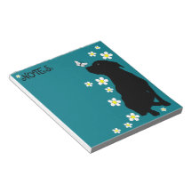 Pitbull Dog Love And Daisies Post It Notes