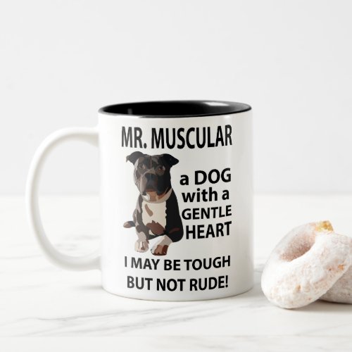 Pitbull Dog Lover Two_Tone Coffee Mug