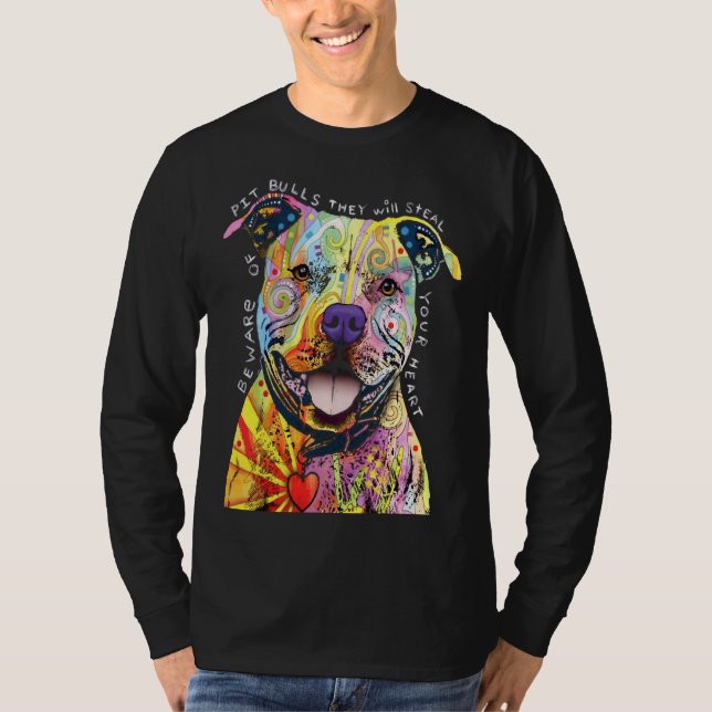 Pitbull Dog Lovers I Love Pitbull T-Shirt (Front)
