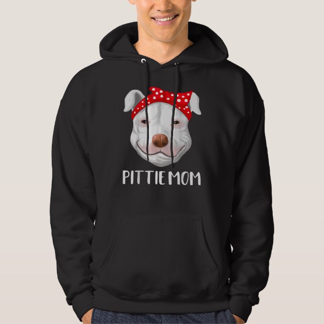 Pitbull Dog Lovers Pittie Mom Mothers Day 287 Hoodie (Front)
