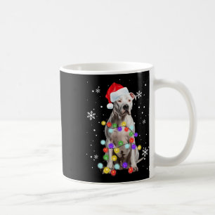 Pitbull Dog Merry Dogmas Santa Pitbull Christmas T Coffee Mug