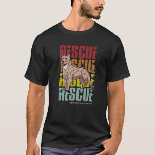 Pitbull Dog Paw Dog Lover Rescue Puppy T-Shirt