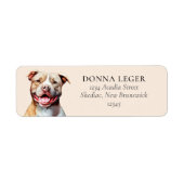 PitBull Dog Personalized Address Label (Front)