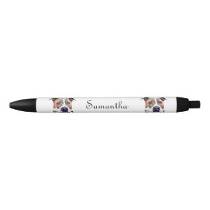 Pitbull dog personalized pen