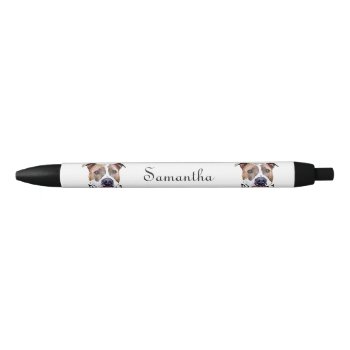 Pitbull Dog Personalized Pen by ritmoboxer at Zazzle