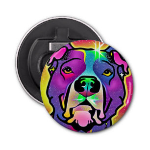 Pitbull Dog Pop Art Bottle Opener