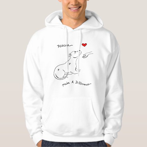 Pitbull Dog Rescue Foster Adopt Pit Bull Lover 266 Hoodie