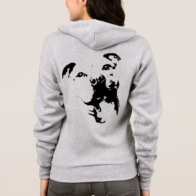 Pitbull Dog Sweatshirt (Back)