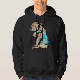 Pitbull Dog Tattoo I Love Mom Mother's Day Gift T- Hoodie
