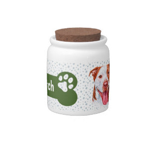 Pitbull Dog Treat Jar