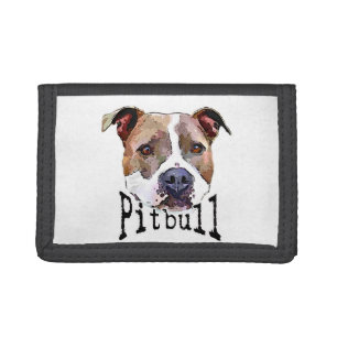 Pitbull Dog Tri-fold Wallet