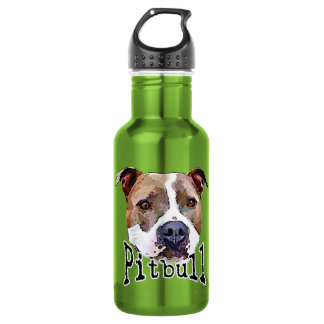 Pitbull Dog Water Bottle