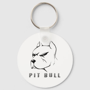 Pitbull draw keychain