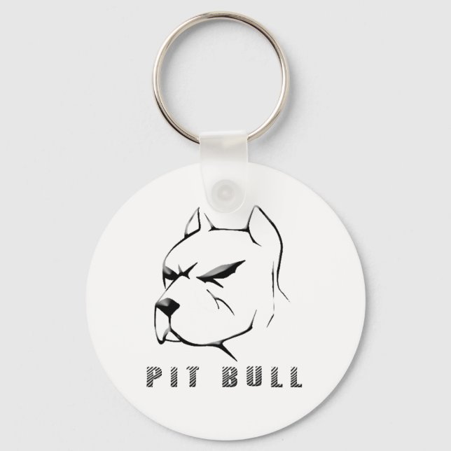 Pitbull draw keychain (Front)