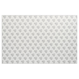 pitbull drawing simple dog lovers black white fabric