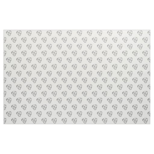 pitbull drawing simple dog lovers black white fabric