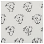 pitbull drawing simple dog lovers black white fabric