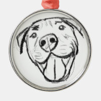 pitbull drawing simple dog lovers black white