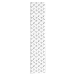 pitbull drawing simple dog lovers black white short table runner