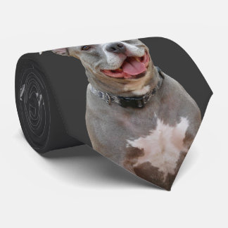 Pitbull Ear to Ear Smile Necktie