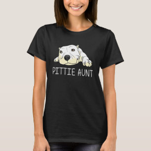 Pitbull For Aunt Women Canine Dog Puppy Animal T-Shirt