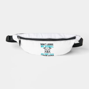 Pitbull Funny Quote Vintage Engraving Dog Design_1 Fanny Pack