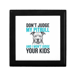 Pitbull Funny Quote Vintage Engraving Dog Design_1 Gift Box