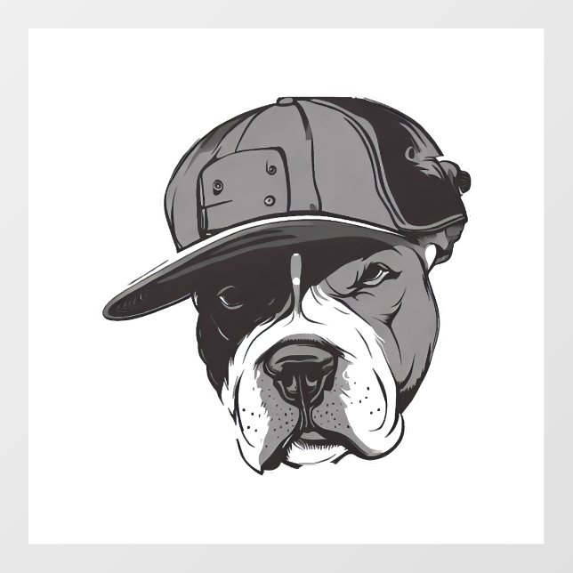 Pitbull Gangster Floor Decals (Front)