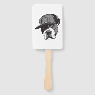 Pitbull Gangster Hand Fan