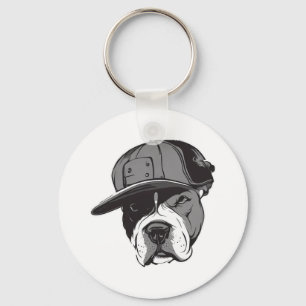 Pitbull Gangster Keychain