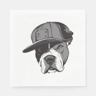 Pitbull Gangster Napkins