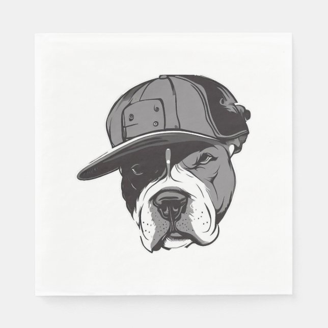 Pitbull Gangster   Napkins (Front)