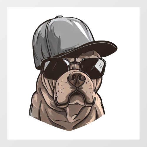 Pitbull Gangster Wall Decal