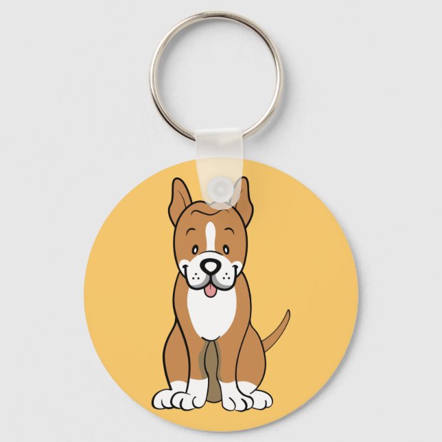 Pitbull gifts and merchandize keychain (Front)