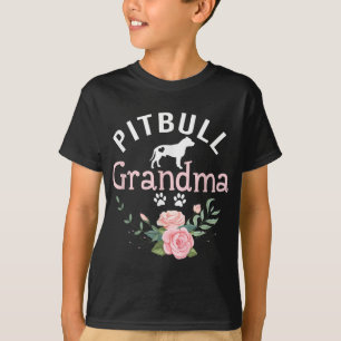 Pitbull Grandma Gifts Womens Mom Pitbull Dog Lover T-Shirt
