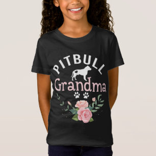 Pitbull Grandma Gifts Womens Mom Pitbull Dog Lover T-Shirt