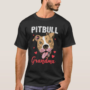 Pitbull Grandma Pawma Dog Grandparents Dog Lover T-Shirt