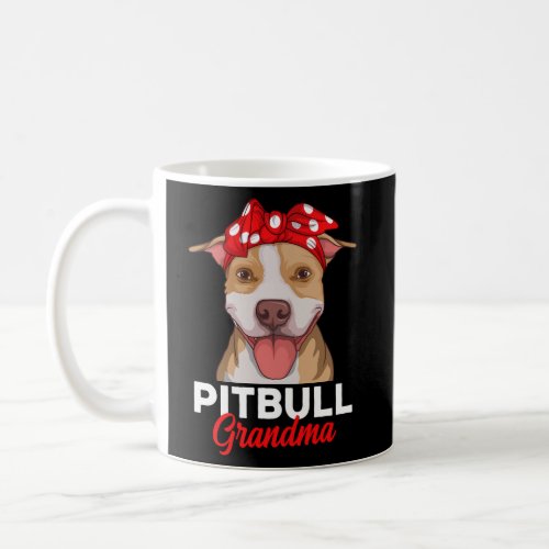 Pitbull Grandma Pittie Dog Mom Coffee Mug