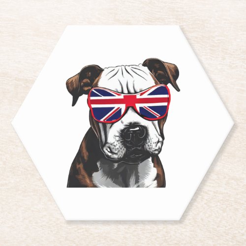 Pitbull Great Britain Paper Coaster